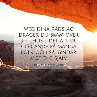 Habackuk 2:10 Bibelvers Förklarad