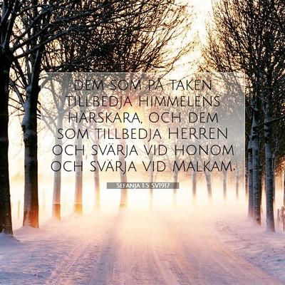 Sefanja 1:5 Bibelvers Förklarad