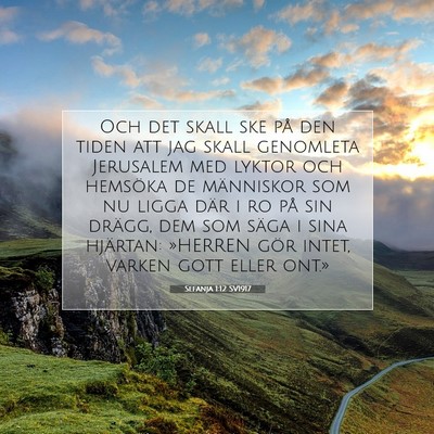 Sefanja 1:12 Bibelvers Förklarad