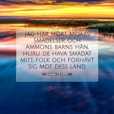 Sefanja 2:8 SV1917 Bild av bibelvers