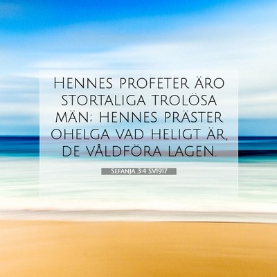 Sefanja 3:4 Bibelvers Förklarad