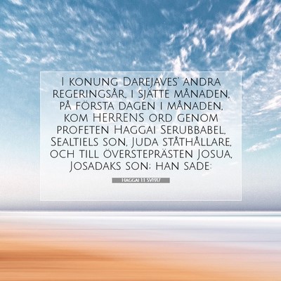 Haggai 1:1 Bibelvers Förklarad