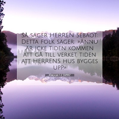 Haggai 1:2 Bibelvers Förklarad