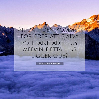 Haggai 1:4 Bibelvers Förklarad