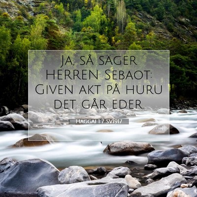 Haggai 1:7 Bibelvers Förklarad