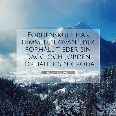 Haggai 1:10 Bibelvers Förklarad