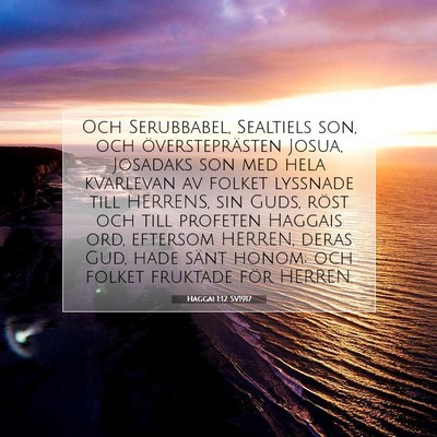 Haggai 1:12 Bibelvers Förklarad