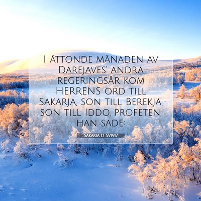 Sakaria 1:1 Bibelvers Förklarad