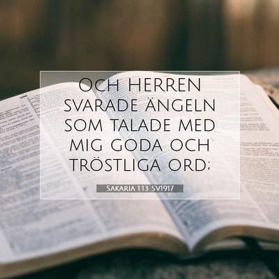 Sakaria 1:13 Bibelvers Förklarad