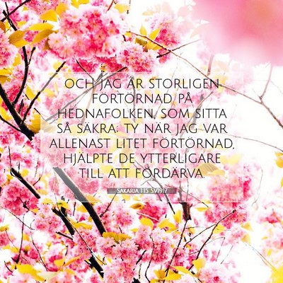 Sakaria 1:15 Bibelvers Förklarad