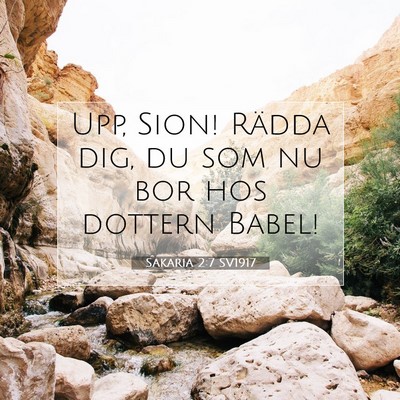 Sakaria 2:7 SV1917 Bild av bibelvers
