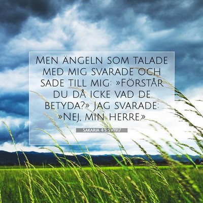 Sakaria 4:5 Bibelvers Förklarad