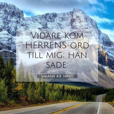 Sakaria 4:8 Bibelvers Förklarad