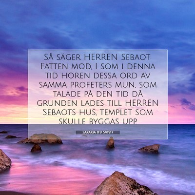 Sakaria 8:9 Bibelvers Förklarad