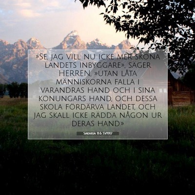 Sakaria 11:6 Bibelvers Förklarad