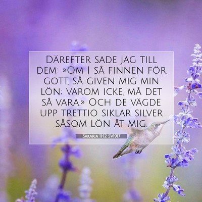 Sakaria 11:12 Bibelvers Förklarad