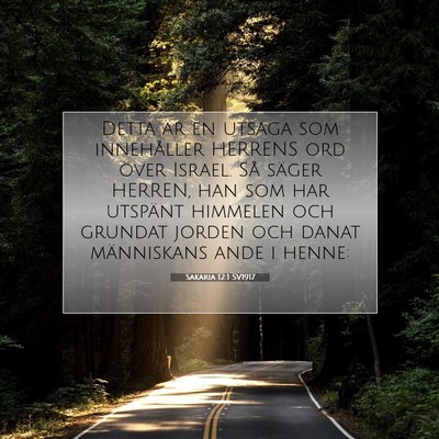 Sakaria 12:1 SV1917 Bild av bibelvers