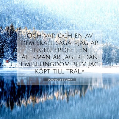 Sakaria 13:5 Bibelvers Förklarad