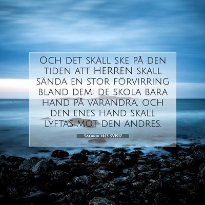 Sakaria 14:13 Bibelvers Förklarad
