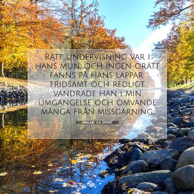 Malaki 2:6 SV1917 Bild av bibelvers