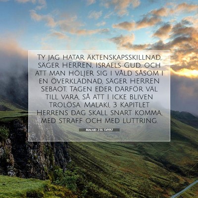 Malaki 2:16 Bibelvers Förklarad