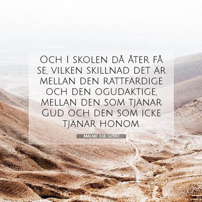 Malaki 3:18 SV1917 Bild av bibelvers