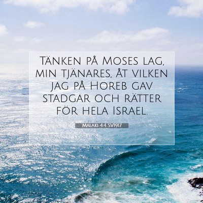 Malaki 4:4 Bibelvers Förklarad