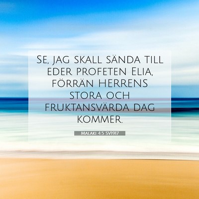 Malaki 4:5 SV1917 Bild av bibelvers