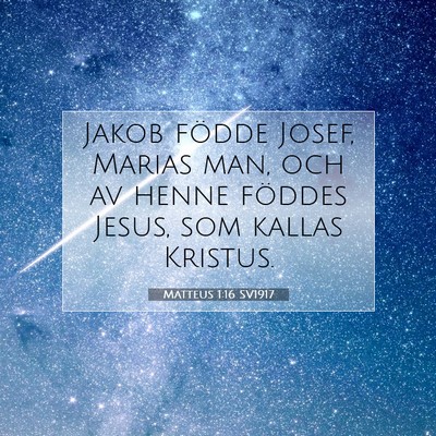 Matteus 1:16 Bibelvers Förklarad