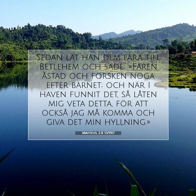 Matteus 2:8 SV1917 Bild av bibelvers