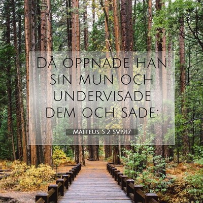 Matteus 5:2 SV1917 Bild av bibelvers