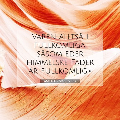 Matteus 5:48 SV1917 Bild av bibelvers