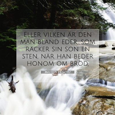 Matteus 7:9 SV1917 Bild av bibelvers