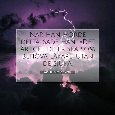 Matteus 9:12 SV1917 Bild av bibelvers