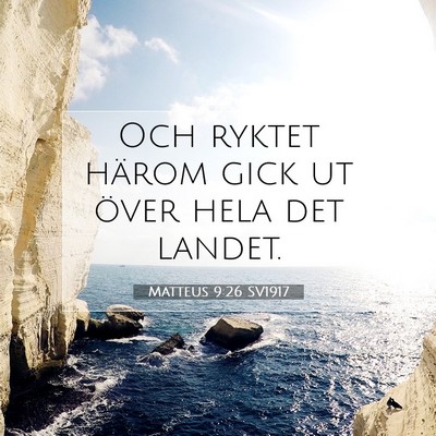 Matteus 9:26 SV1917 Bild av bibelvers