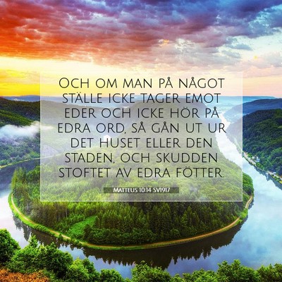Matteus 10:14 SV1917 Bild av bibelvers