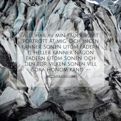 Matteus 11:27 SV1917 Bild av bibelvers