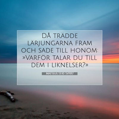 Matteus 13:10 SV1917 Bild av bibelvers