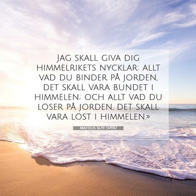 Matteus 16:19 SV1917 Bild av bibelvers