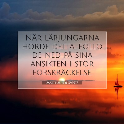 Matteus 17:6 SV1917 Bild av bibelvers