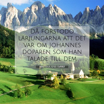 Matteus 17:13 Bibelvers Förklarad