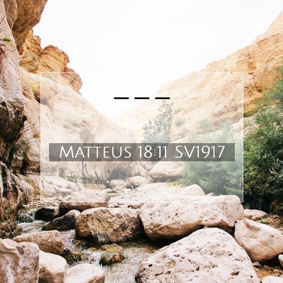Matteus 18:11 Bibelvers Förklarad