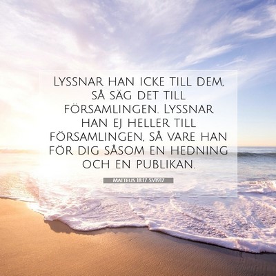 Matteus 18:17 SV1917 Bild av bibelvers