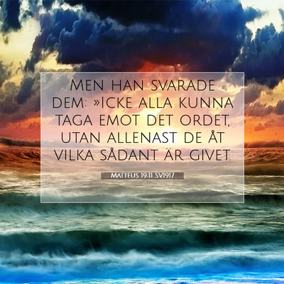 Matteus 19:11 SV1917 Bild av bibelvers