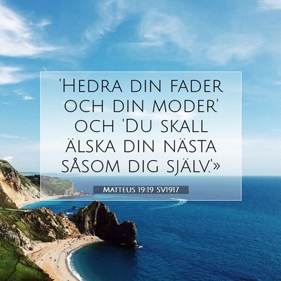 Matteus 19:19 SV1917 Bild av bibelvers