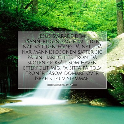Matteus 19:28 SV1917 Bild av bibelvers