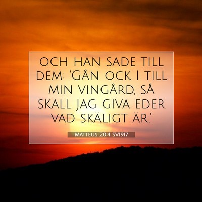 Matteus 20:4 Bibelvers Förklarad
