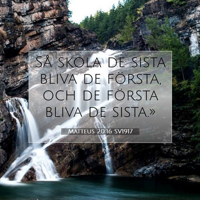 Matteus 20:16 SV1917 Bild av bibelvers
