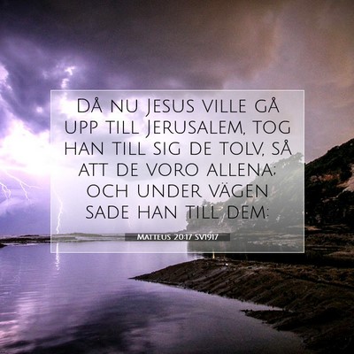 Matteus 20:17 SV1917 Bild av bibelvers