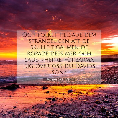 Matteus 20:31 SV1917 Bild av bibelvers